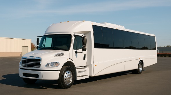 Exterior of Charter Bus Company Ankeny's 30 Passenger Party Bus in Ankeny